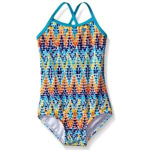KANU‎ SURF Candy Girl's Geo Print One Piece Bathing Swim Suit 2T NWT